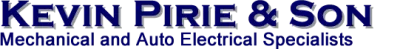 Kevin Pirie & Son Auto Electrical, Air Conditioning, MOT and Mechanical Garage Services
