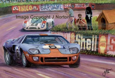 Jeff Norton Motorsport Paintings
