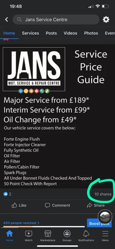 Jan's Service Centre Ltd
