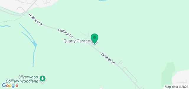 Map showing the location of Quarry Garage