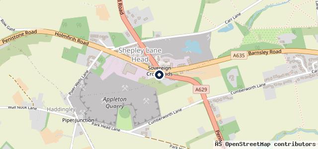 Map showing the location of Sovereign Garage Ltd