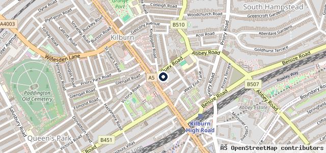 Map showing the location of Speedy Motors