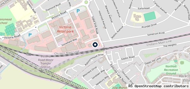 Map showing the location of Group 1 Ruislip BMW Servicing