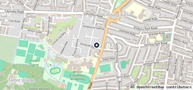 Map showing the location of Stanfield Garage Ltd