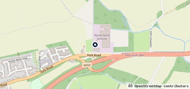 Map showing the location of Lawtons of Tadcaster