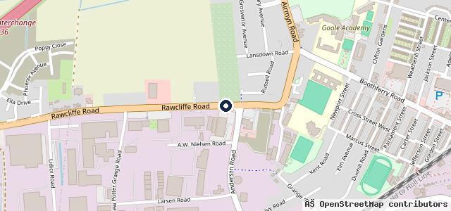 Map showing the location of Stoneacre Goole