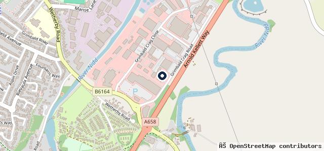 Map showing the location of Stoneacre Harrogate - Volvo Cars