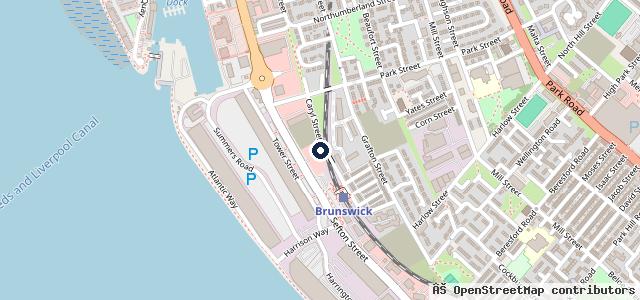Map showing the location of Stoneacre Liverpool