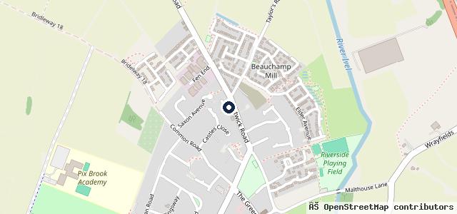 Map showing the location of Saunders Garage