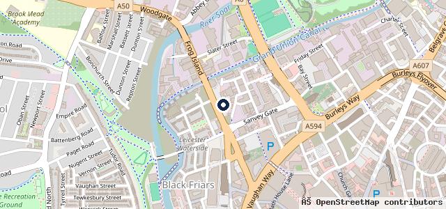 Map showing the location of Stratstone Triumph Leicester
