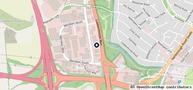 Map showing the location of Sytner Leicester BMW