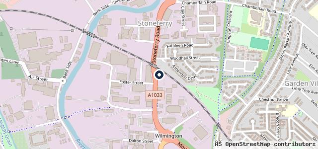 Map showing the location of Taylors Vehicle Repair Centre