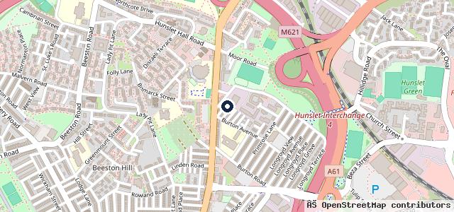 Map showing the location of Beeston Autocare