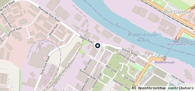 Map showing the location of Teesside Auto Repairs