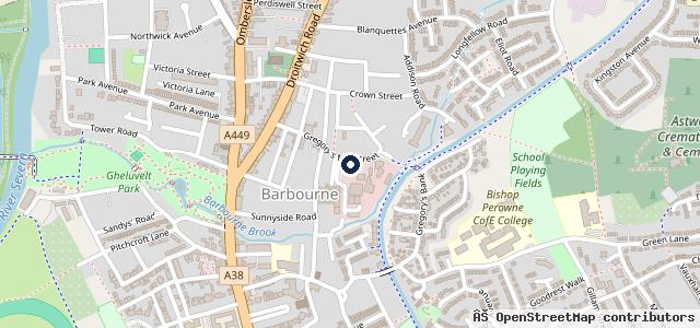 Map showing the location of The Garage