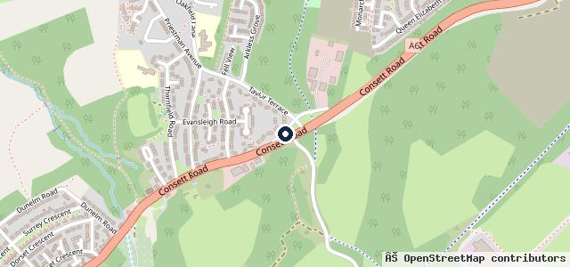 Map showing the location of The Grove Garage