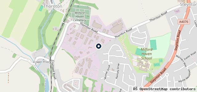 Map showing the location of Thornton Motors