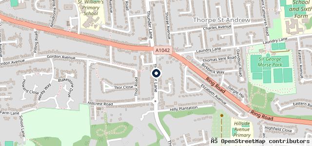 Map showing the location of Thunder Lane Coachworks Ltd