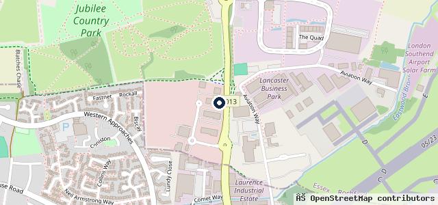 Map showing the location of Peugeot Toomey Southend