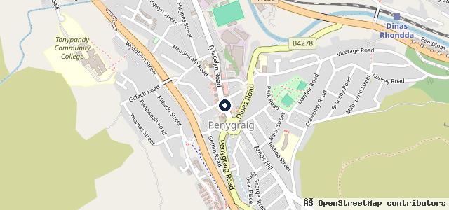 Map showing the location of Turberville Garage