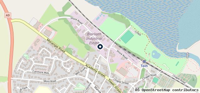 Map showing the location of Tyre and Auto Ltd