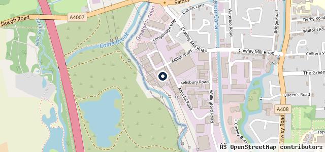 Map showing the location of KS Autos Uxbridge
