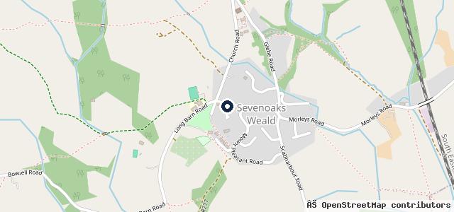 Map showing the location of Weald Garage