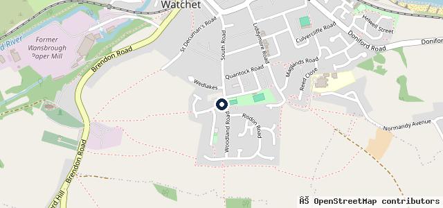 Map showing the location of Watchet M O T Centre Ltd
