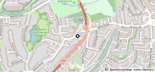 Map showing the location of West Heath Motors Ltd | Kings Norton