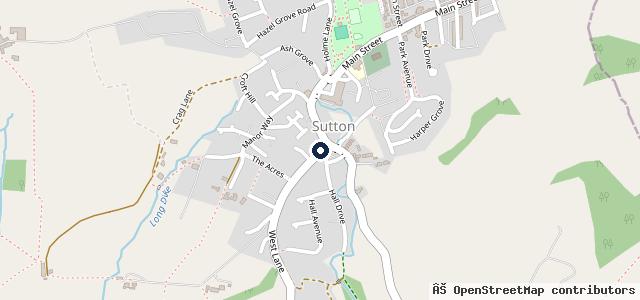 Map showing the location of West Lane Garage