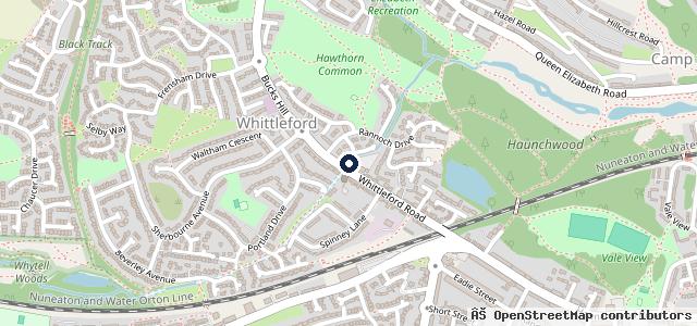 Map showing the location of Whittleford Auto Services & Merc Servicing