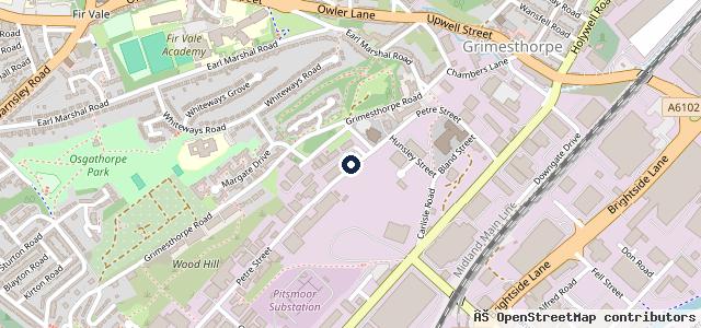 Map showing the location of Fix Auto Sheffield