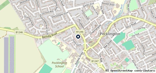 Map showing the location of Wolds View Garage