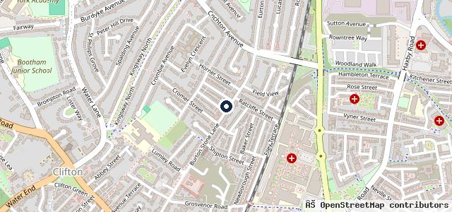 Map showing the location of York Suzuki Centre