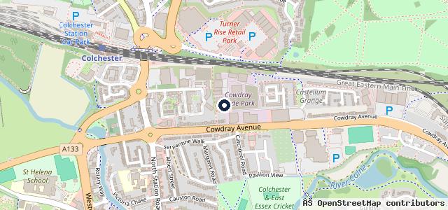 Map showing the location of MOT A CAR Service Centre