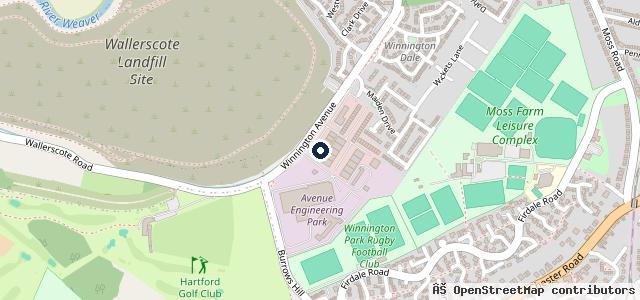 Map showing the location of Cheshire Vehicle Workshop