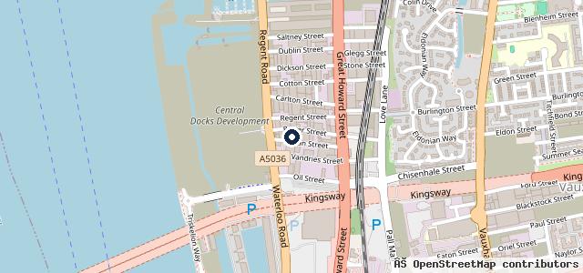 Map showing the location of One Stop Garage