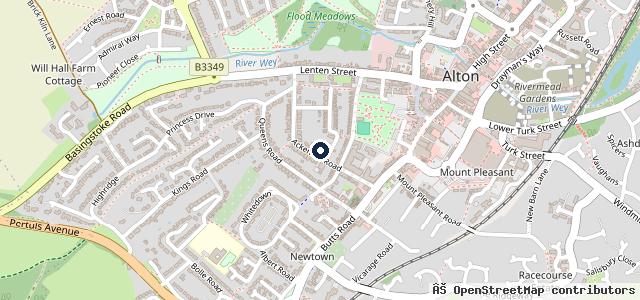 Map showing the location of Phillips Garage