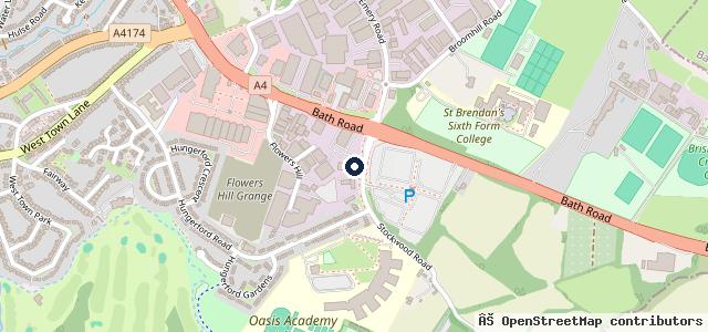 Map showing the location of Riders of Bristol