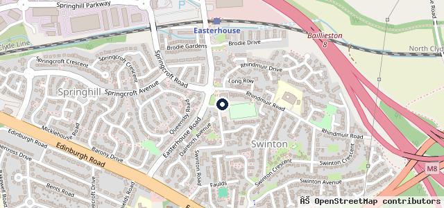 Map showing the location of Springhill MOT Station