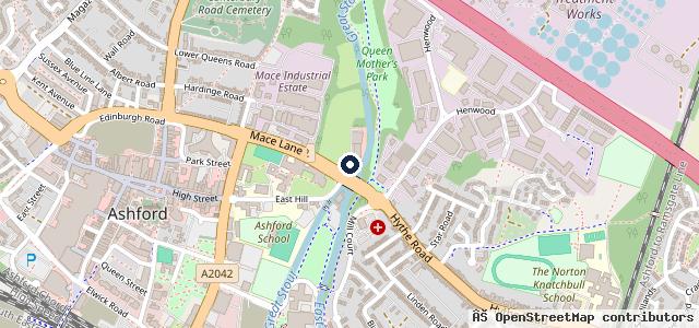 Map showing the location of T C T Ltd