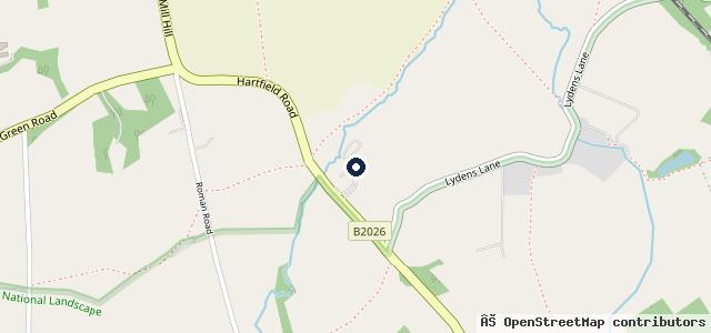 Map showing the location of Harwoods Land Rover Edenbridge
