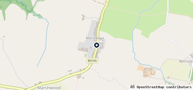 Map showing the location of Marshwood Garage