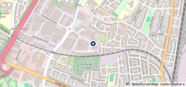 Map showing the location of We Only Do MOTs - Boyatt Wood