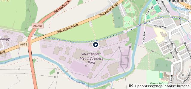 Map showing the location of Fagan & Whalley Ltd - Padiham