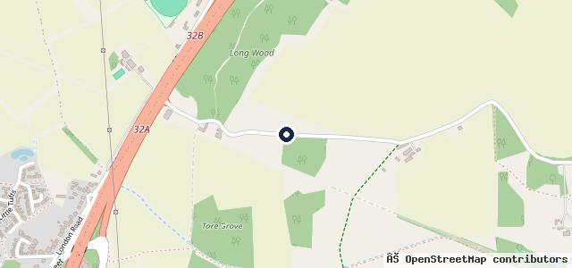 Map showing the location of Capel Station Garage