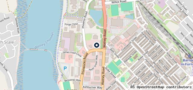 Map showing the location of DSG Barrow