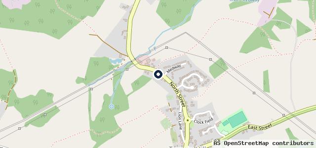 Map showing the location of Turners Hill Garage