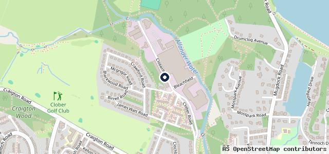Map showing the location of Les Weirs Garage