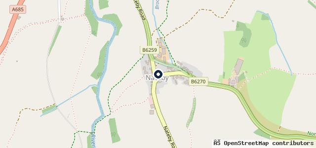 Map showing the location of Aldersons Nateby Service Station LTD